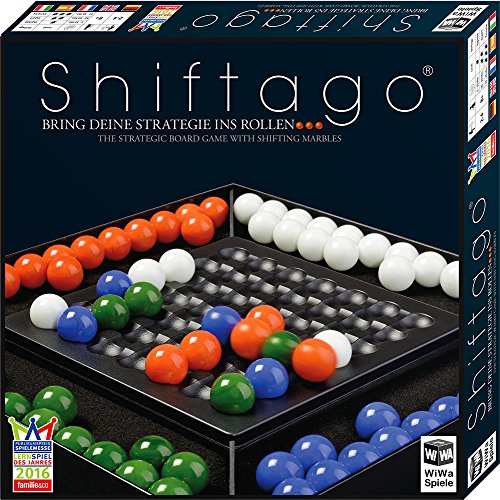 WiWa Spiele 790023 - SHIFTAGO - Auf der Empfehlungsliste „Spiel des Jahres“ 2017 - (Familienspiel Strategiespiel Brettspiel für 2-4 Spielerinnen) von WiWa Spiele