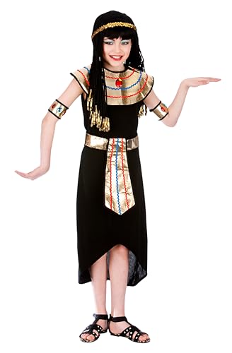 Ägyptische Königin Kostüm Kinder-Abendkleid 8-10 Jahre - 134-146cm von Wicked Costumes