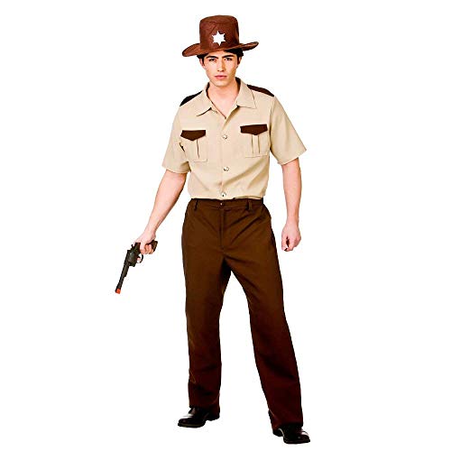Halloween-Kostüm für Erwachsene für Karneval US-Sheriff von Wicked Costumes