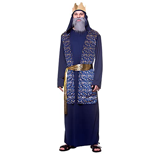Kostüm für Erwachsene, Weise Man, Übergröße, Blau Kostüm für Erwachsene, Weise Man, Übergröße, Blau von Wicked Costumes