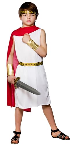 Römischer Jungen Kostüm für alte historische Verkleidung (8–10 Jahre) von Wicked Costumes
