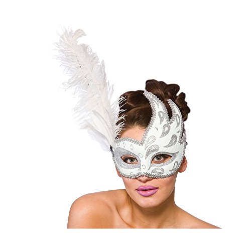 Salerno Eye Mask - White & Silver **NEW** Salerno Eye Mask - White & Silver **NEW** von Wicked Costumes