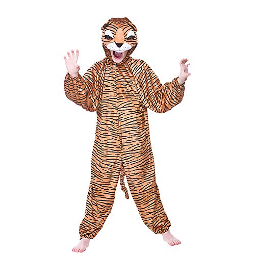 Tiger Animal Kids Fancy Dress Jungle Costume von Wicked Costumes