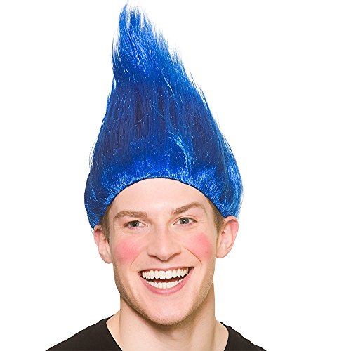 Troll Wig Blue for Fancy dress Accessory Troll Wig Blue for Fancy dress Accessory von Wicked Costumes