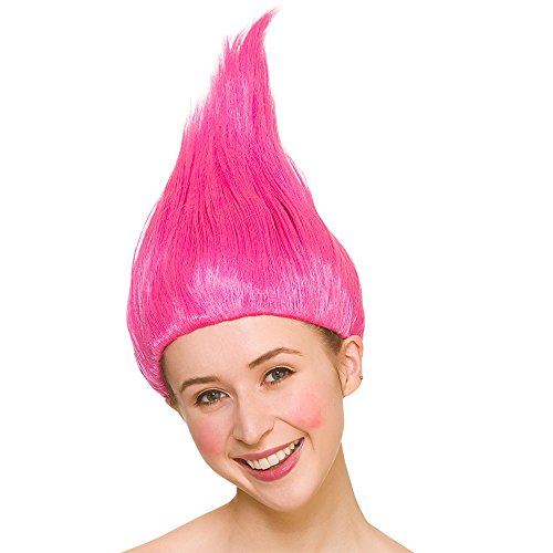 Troll Wig Pink for Fancy dress Accessory Troll Wig Pink for Fancy dress Accessory von Wicked Costumes