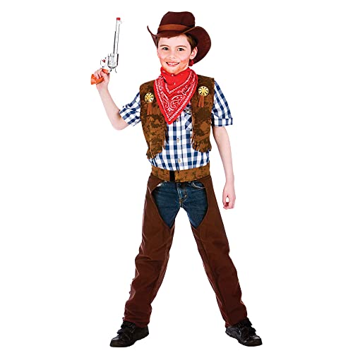 Wicked Costumes Cowboy-Kostüm für Jungen, Wilder Westen, Größe L (8–10 Jahre) von Wicked Costumes