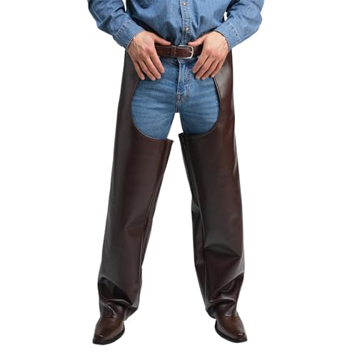 Wicked Costumes Deluxe Cowboy-Chaps aus Kunstleder für Erwachsene, Kostüm-Zubehör Wicked Costumes Deluxe Cowboy-Chaps aus Kunstleder für Erwachsene, Kostüm-Zubehör von Wicked Costumes