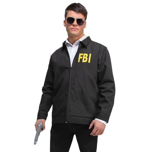 Wicked Costumes FBI Jacke Kostüm (Größe M) von Wicked Costumes