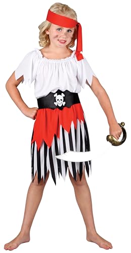 Wicked Costumes Hochsee-Piratenkostüm für Mädchen, Größe M (5–7 Jahre) von Wicked Costumes