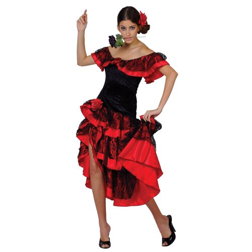 Wicked Costumes Senorita-Kostüm für Erwachsene, Damen, Größe M (UK 14-16) von Wicked Costumes