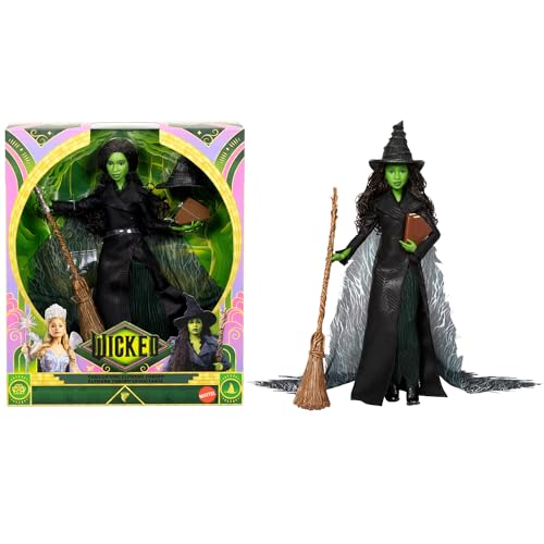 Mattel Wicked: Teil 2 von Universal Pictures Elphaba Deluxe-Modepuppe mit abnehmbarem Outfit und 4 Accessoires, vom Film inspiriert, JFM12 Mattel Wicked: Teil 2 von Universal Pictures Elphaba Deluxe-Modepuppe mit abnehmbarem Outfit und 4 Accessoires, vom Film inspiriert, JFM12 von Wicked