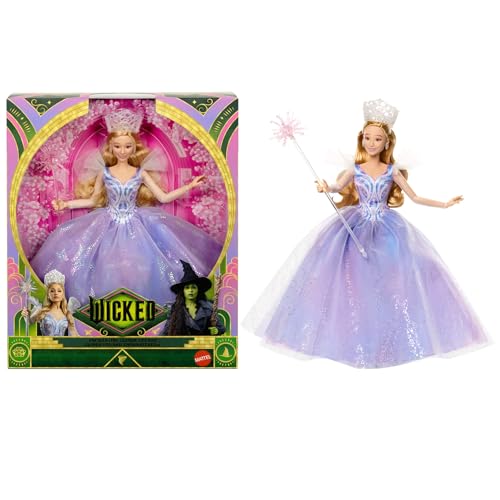 Mattel Wicked: Teil 2 von Universal Pictures Glinda Deluxe-Modepuppe mit abnehmbarem Outfit und 3 Accessoires, vom Film inspiriert, JFM13 Mattel Wicked: Teil 2 von Universal Pictures Glinda Deluxe-Modepuppe mit abnehmbarem Outfit und 3 Accessoires, vom Film inspiriert, JFM13 von Wicked