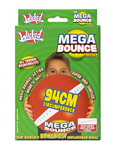 Wicked Vision Wkmbm Wicked Mega Bounce Mini-Ball, Rot oder Blau, Einheitsgröße von Wicked