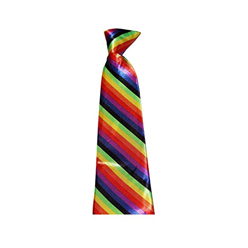 WickedFun® Deluxe Gay Pride Kostümzubehör, Regenbogenhüte Schmuck, LGBT-Parade, Party, Lot UK (Regenbogen-Krawatte) von WickedFun