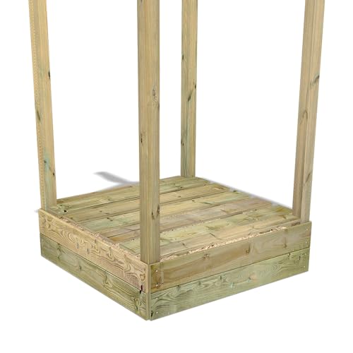 WICKEY Sandkasten Erhöhung aus Holz - Sandkiste - Xtra Box 80 - Sandkasten Buddelkiste mit Deckel für Wickey Spieltürme, Klettergerüste, Schaukelgerüste von Wickey