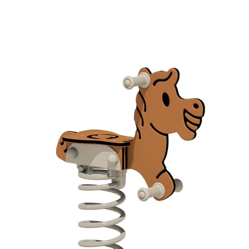 Wickey PRO Federwippe Pferd Jumpey braun - Federtier Spielplatzgerät - inklusive Bodenanker - Outdoor Spielplatz Wippe für Kinder - für öffentliche Spielplätze und Schulen Wickey PRO Federwippe Pferd Jumpey braun - Federtier Spielplatzgerät - inklusive Bodenanker - Outdoor Spielplatz Wippe für Kinder - für öffentliche Spielplätze und Schulen von Wickey