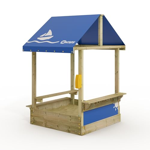 Wickey Sandkasten Dinky mit blauem Dach - Sandbox 113 x 113 x 28 cm - imprägniertes Massivholz inklusive Picnicktisch Wickey Sandkasten Dinky mit blauem Dach - Sandbox 113 x 113 x 28 cm - imprägniertes Massivholz inklusive Picnicktisch von Wickey