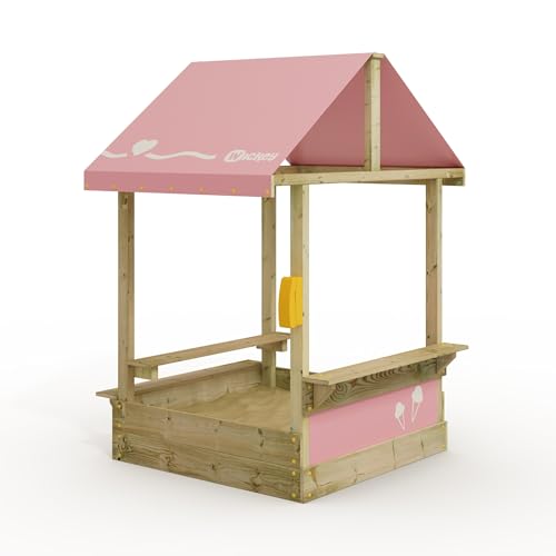 Wickey Sandkasten Dinky mit pastellpinkem Dach - Sandbox 113 x 113 x 28 cm - imprägniertes Massivholz inklusive Picnicktisch Wickey Sandkasten Dinky mit pastellpinkem Dach - Sandbox 113 x 113 x 28 cm - imprägniertes Massivholz inklusive Picnicktisch von Wickey