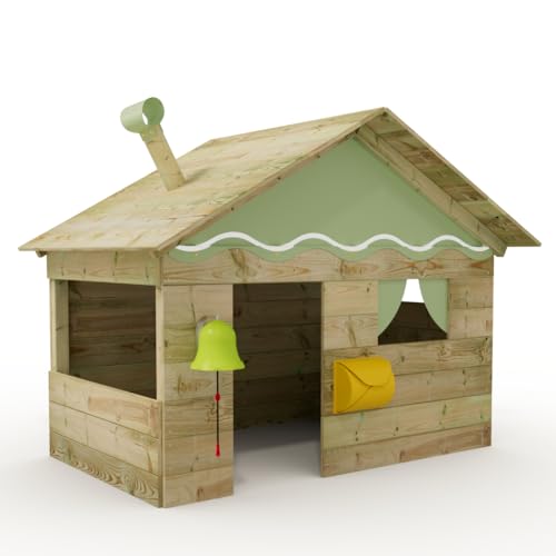 Wickey Spielhaus Hostel - Kinderspielhaus aus Holz, Gartenhaus für Kinder, extrem witterungsbeständig - aus kesseldruckimprägniertem Massivholz - Pastellgrün Wickey Spielhaus Hostel - Kinderspielhaus aus Holz, Gartenhaus für Kinder, extrem witterungsbeständig - aus kesseldruckimprägniertem Massivholz - Pastellgrün von Wickey