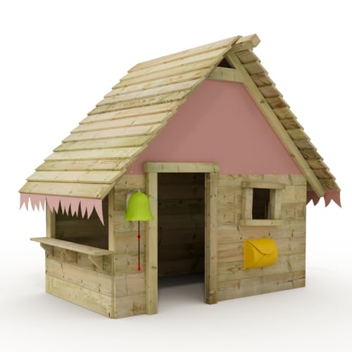 Wickey Spielhaus Tipi - Kinderspielhaus aus Holz, Gartenhaus für Kinder, extrem witterungsbeständig aus kesseldruckimprägniertem Massivholz - pastellpink Wickey Spielhaus Tipi - Kinderspielhaus aus Holz, Gartenhaus für Kinder, extrem witterungsbeständig aus kesseldruckimprägniertem Massivholz - pastellpink von Wickey