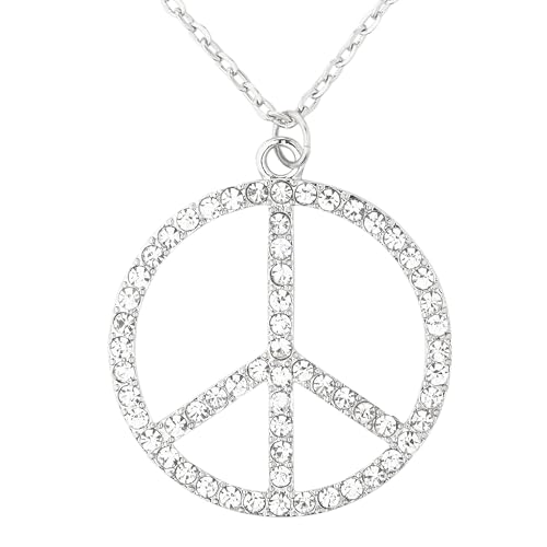 W WIDMANN MILANO Party Fashion 03557 - Strasskette Hippie, Peace-Zeichen, Schmuck, Gliederkette, Karneval, Mottoparty von W WIDMANN MILANO Party Fashion