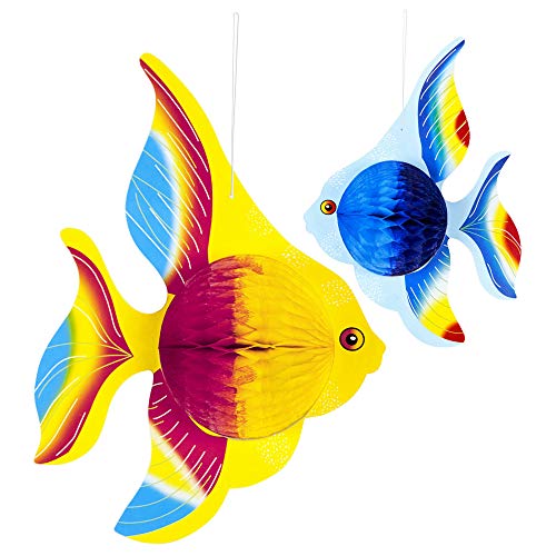 Widmann 95765 - Wabenbälle Tropenfisch, Ø 25 cm, Dekoration, Mottoparty, Hängedekoration Widmann 95765 - Wabenbälle Tropenfisch, Ø 25 cm, Dekoration, Mottoparty, Hängedekoration von W WIDMANN MILANO Party Fashion