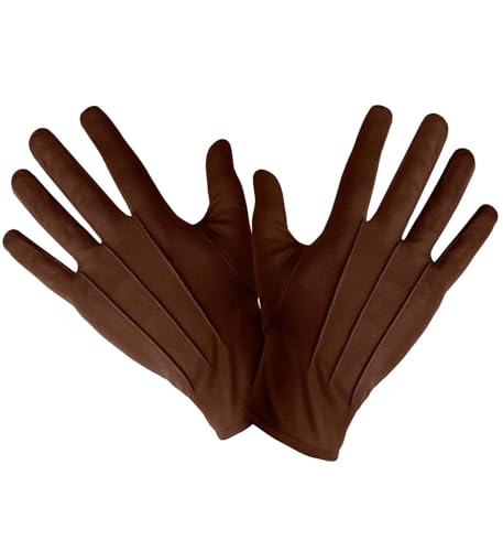 "GLOVES" brown - (One Size Fits Most Adult) von WIDMANN