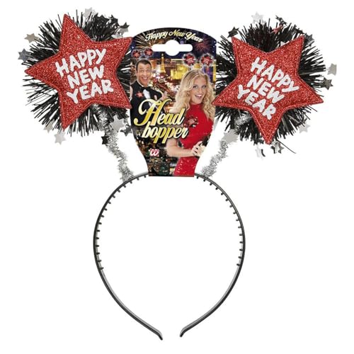WIDMANN MILANO PARTY FASHION - Haarreif Happy new Year, Accessoire, Glitzer, Kopfschmuck, Haarschmuck, Silvester, Neujahr von W WIDMANN MILANO Party Fashion