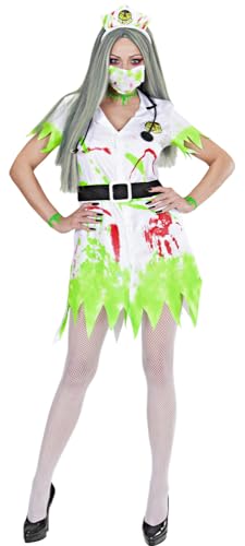 Widmann s.r.l. Toxische Krankenschwester Kostüm Gr. L - Tolles Halloween Kostüm bestehend aus Kleid und Gürtel von Widmann s.r.l.