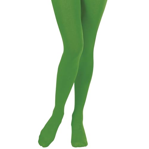 W WIDMANN MILANO Party Fashion, leuchtend grüne Strumpfhosen, einzigartiger Stil inspiriert von den 60er Jahren, aus 40 Denier Nylon, Einheitsgröße, pflegeleicht, vielseitig für alle Anlässe von W WIDMANN MILANO Party Fashion