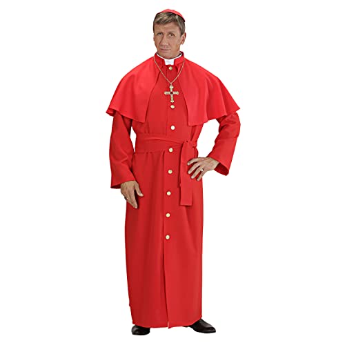 Widmann - Kostüm Roter Kardinal, Tunika, Pelerine, Gürtel, Kalotte, Geistlicher, Mottoparty, Karneval von WIDMANN MILANO PARTY FASHION