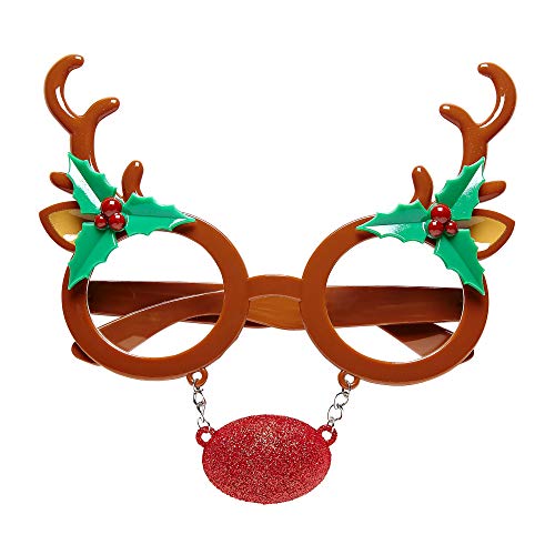 Widmann 03425 - Brille Rentier, mit Nase und Ohren, Weihnachten, Nikolaus, Karneval, Mottoparty Widmann 03425 - Brille Rentier, mit Nase und Ohren, Weihnachten, Nikolaus, Karneval, Mottoparty von W WIDMANN
