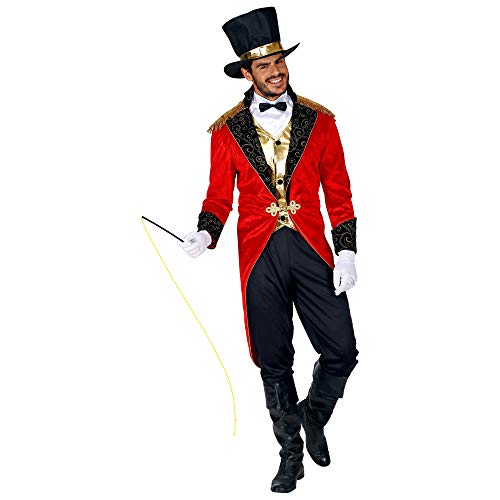"RINGMASTER" (tailcoat with vest, shirt front with collar and bow tie, pants, top hat, gloves, whip) - (L) von WIDMANN