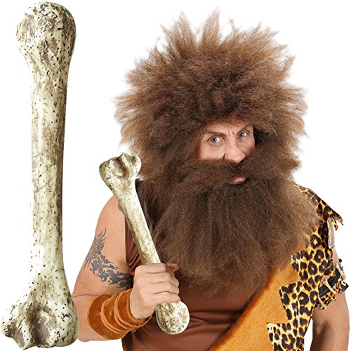Widmann * RIESEN STEINZEIT Knochen * für Halloween, Karneval oder Mottoparty // 35cm lang // Geburtstag Kindergeburtstag Steinzeit Plastikknochen Bones von Widmann