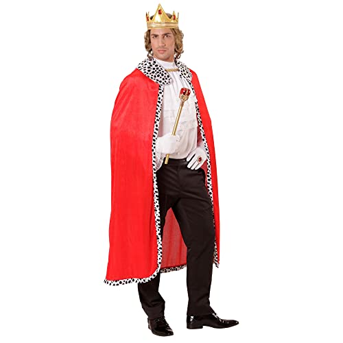 Widmann 00098 - Umhang mit Krone, 120 cm, König, Herrscher, Prinz, Karneval, Fasching, Mottoparty von WIDMANN MILANO PARTY FASHION