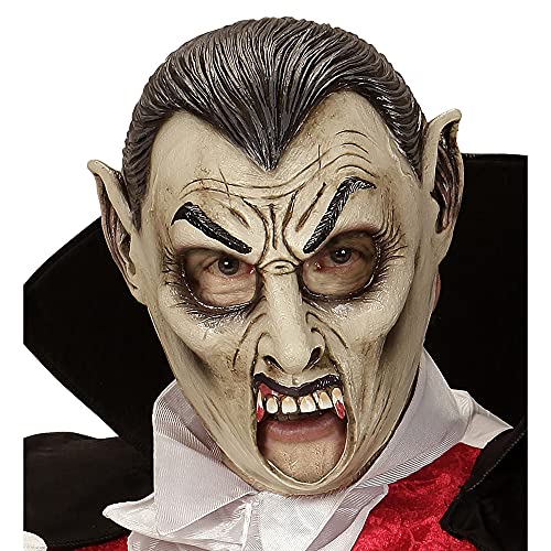 Widmann 00413 - Maske Vampir mit offenem Mund für Kinder, 3/4 Maske, Kostümzubehör, Accessoire, Halloween, Karneval, Mottoparty von WIDMANN MILANO PARTY FASHION