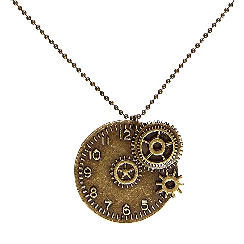 W WIDMANN MILANO Party Fashion 01781 - Halskette Steampunk, Bronze, Schmuck, Halsband, Karneval, Mottoparty von W WIDMANN MILANO Party Fashion