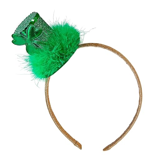 Widmann 01974 - Haarreif Minizylinder St. Patrick´s Day, mit Federn, Hut, Kopfschmuck, Accessoire, Mottoparty, Karneval von WIDMANN