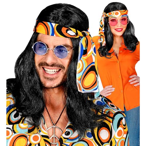 W WIDMANN MILANO Party Fashion - Perücke 70er Jahre Disco Fever mit Stirnband, Kunsthaare, Flower Power, Hippie W WIDMANN MILANO Party Fashion - Perücke 70er Jahre Disco Fever mit Stirnband, Kunsthaare, Flower Power, Hippie von W WIDMANN MILANO Party Fashion