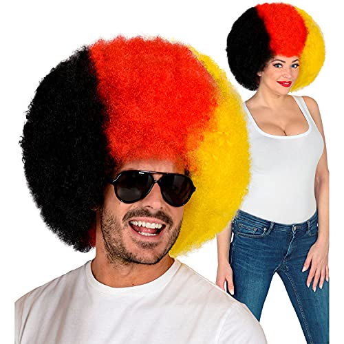 W WIDMANN MILANO Party Fashion 03002 - Lockenperücke Deutschland, Schwarz-Rot-Gold, Fan-Artikel, WM, EM, Public Viewing, Fußball W WIDMANN MILANO Party Fashion 03002 - Lockenperücke Deutschland, Schwarz-Rot-Gold, Fan-Artikel, WM, EM, Public Viewing, Fußball von W WIDMANN MILANO Party Fashion