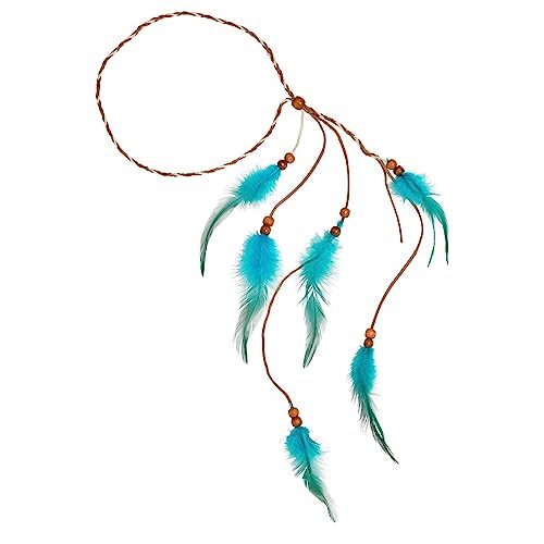 Widmann 03355 - Indianerstirnband mit Federn, Blau, Hippie, Kopfschmuck, Accessoire, Karneval, Mottoparty Widmann 03355 - Indianerstirnband mit Federn, Blau, Hippie, Kopfschmuck, Accessoire, Karneval, Mottoparty von W WIDMANN MILANO Party Fashion