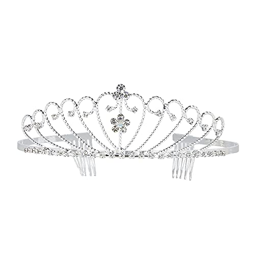 Widmann 03581 – Diadem Tiara in Silber mit Strass, Einheitsgröße Widmann 03581 – Diadem Tiara in Silber mit Strass, Einheitsgröße von Widmann