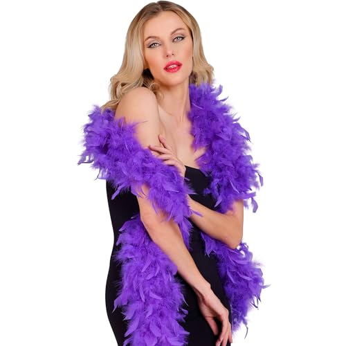 W WIDMANN MILANO Party Fashion - Federboa, Länge circa 180 cm, Feder-Schal, Accessoire, Kostüm, Karneval, Halloween von W WIDMANN MILANO Party Fashion