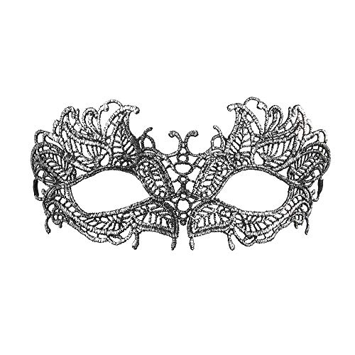 W WIDMANN MILANO Party Fashion 04762 - Augenmaske Spitze, Silber, Kostümzubehör, Accessoire, Venezianisch, Karneval, Mottoparty von WIDMANN