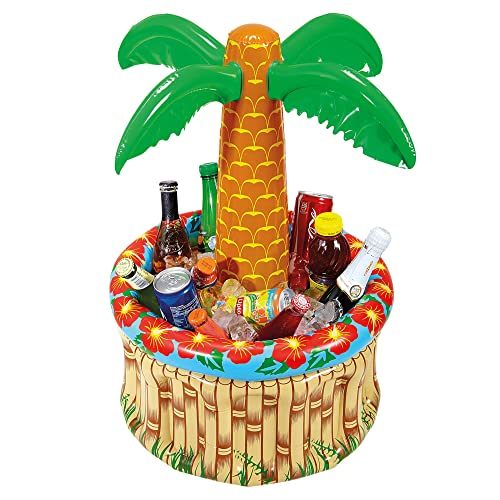 W WIDMANN MILANO Party Fashion - Aufblasbare Palme mit Getränkekühler, zum Befüllen mit Eis und Wasser, Beachparty von W WIDMANN MILANO Party Fashion