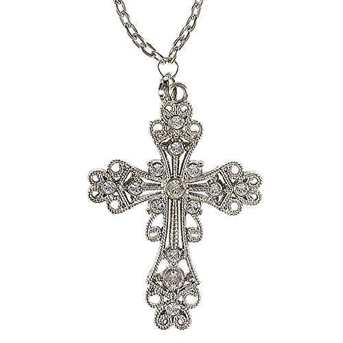 W WIDMANN MILANO Party Fashion 05715 - Kette mit gotischem Kreuz, Schmuck, Kostümaccessoires, Dark, Gotik, Mottoparty, Karneval, Halloween von WIDMANN MILANO PARTY FASHION