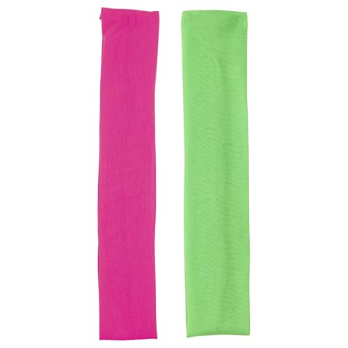 Widmann - Neon Stirnband, 2er Set, Schweißband, 80er Jahre, Trainingsanzug, Aerobic Outfit, Faschingskostüme von WIDMANN MILANO PARTY FASHION