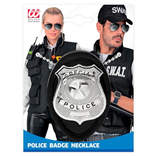 W WIDMANN MILANO Party Fashion - Polizeimarke mit Halskette, Special Police Officer, Polizist, Cop, Faschingskostüme W WIDMANN MILANO Party Fashion - Polizeimarke mit Halskette, Special Police Officer, Polizist, Cop, Faschingskostüme von W WIDMANN MILANO Party Fashion
