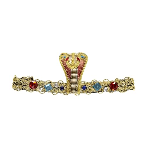 W WIDMANN MILANO Party Fashion 05906 - Deluxe Stirnband ägyptische Schlange, mit Edelsteinen, Damen, Gold, Einheitsgröße, Accessoire, Kostüm, Karneval, Mottoparty W WIDMANN MILANO Party Fashion 05906 - Deluxe Stirnband ägyptische Schlange, mit Edelsteinen, Damen, Gold, Einheitsgröße, Accessoire, Kostüm, Karneval, Mottoparty von W WIDMANN MILANO Party Fashion
