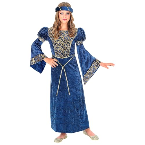 Widmann WDM07326 7326 Kinderkostüm Renaissance Dame, Jungen, Blau, 128 cm von W WIDMANN MILANO Party Fashion